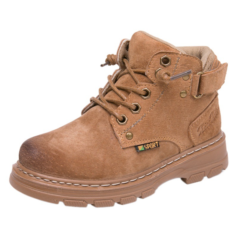 Boys' Martin Boots 2026 Autumn and Winter New Style Kidsren's Casual Boots Korean Style Fashionable Soft-Soled Little Boys' Cotton Boots Wholesale
