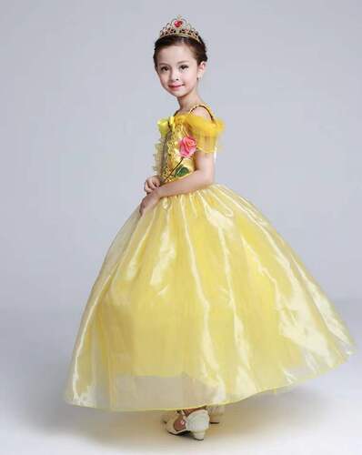2019 Girls Bell Dress Foreign Trade Dress Sleeping Beauty Ello Princess Dress Girls Performance Costume