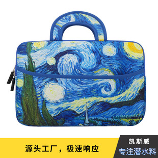 Cross-border Hot Diving Material Computer Bag Shockproof Printed Laptop Bag Laptop Bag Laptop Handbag