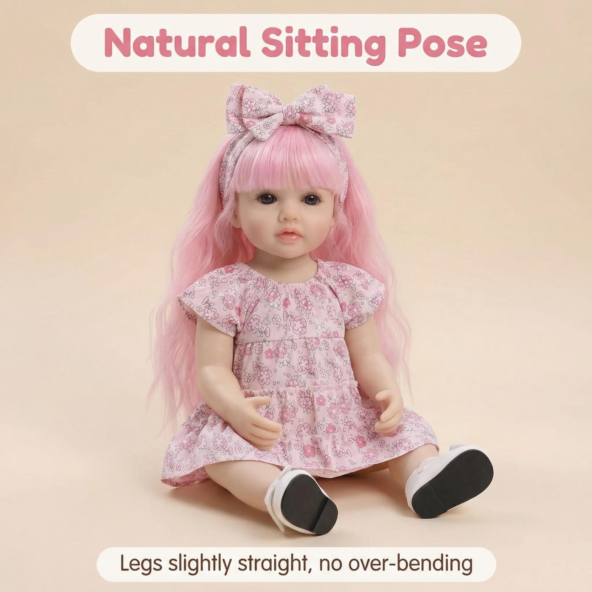 NPK22inch pequeño vestido de flores de corte Betty simulación muñeca renacida para acompañar a los niños regalos de vacaciones preferidos