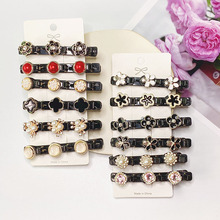 新款发夹头顶侧边夹刘海后脑勺双层碎发编发神器盘发饰带齿鸭嘴夹