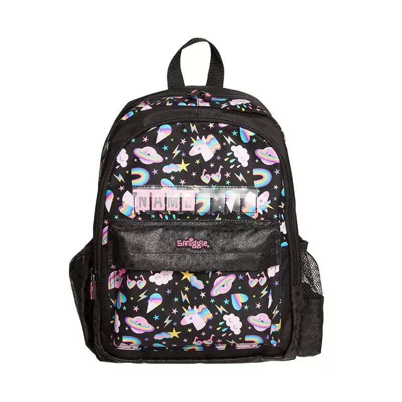 Australia Smiggle caricatura mochila de tamaño medio jardín de infantes mochila de hombro 3D con sombrero de caricatura
