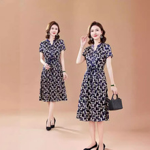 厂家直销杭州真丝连衣裙系带显瘦2024新款夏季桑蚕丝裙女控价638