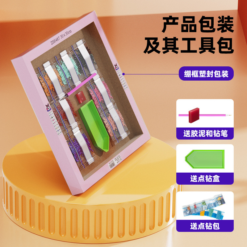 Año Nuevo, venta caliente, dios de la fortuna, multi-tamaño, marco de diamante, pintura física fuera de línea, fábrica mayorista personalizada profesional