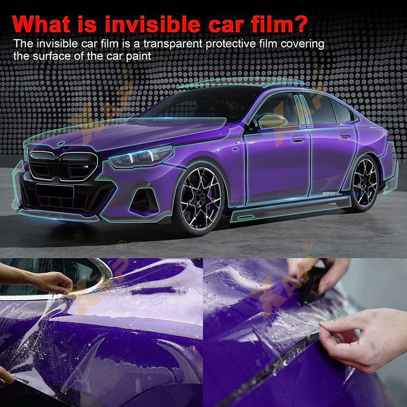 Cross-border exclusive for BMW 5 Series G60M Sports Edition TPU Invisible Paint Protective Film Anti-scratch Brightening Film