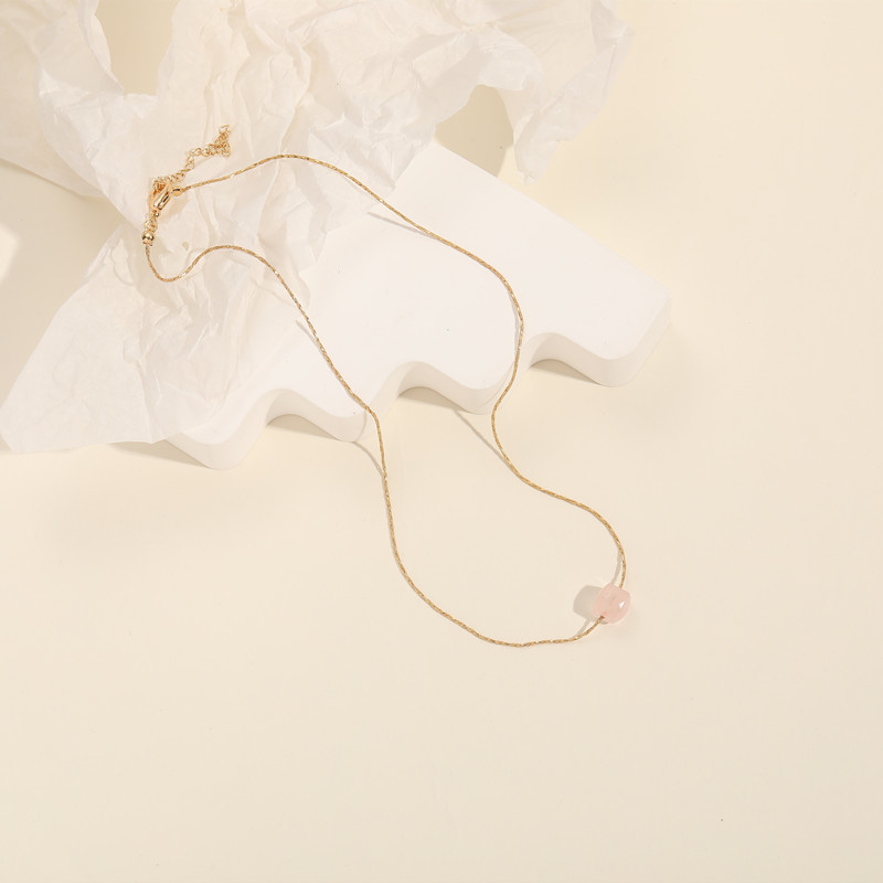 Womenu0027S Elegant Geometric Copper Natural Stone Necklace Plating Copper Necklaces