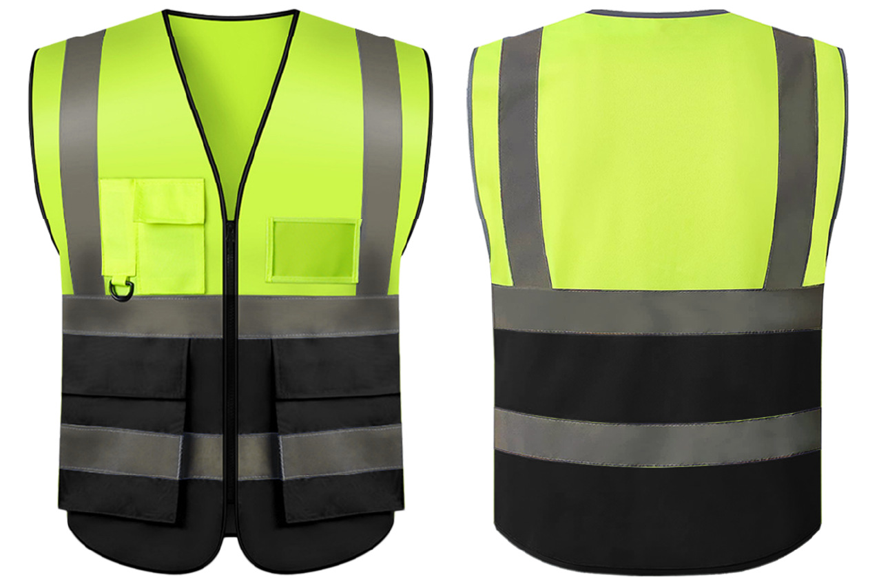 Chaleco de Seguridad Reflectante Multibolsillos para Construcción y Tráfico