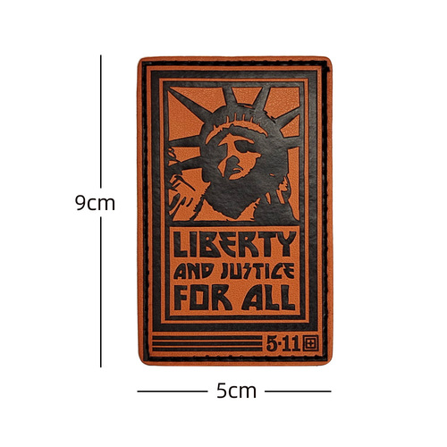 PU leather Velcro label 511 badge patch with hook logo tactical morale badge outdoor bag accessories