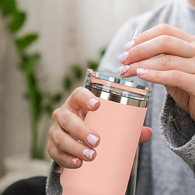 Amazon stanley adventure保温ストロープラスチックシールストローカバー40オンスストローセット