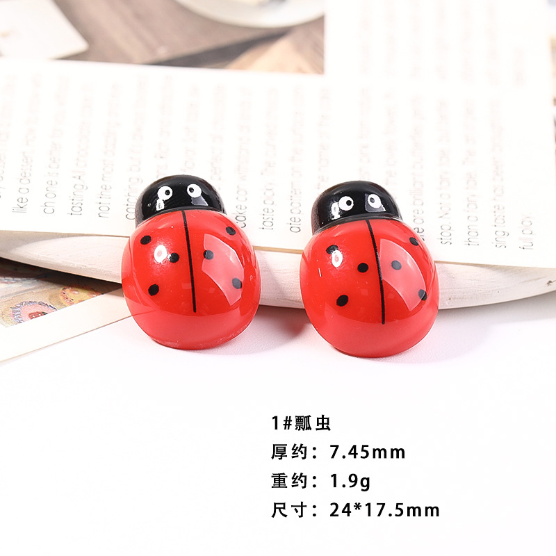 Resina accesorios de dibujos animados abeja tocado DIY accesorios de la joyería niños horquilla crema epoxi teléfono caso parche