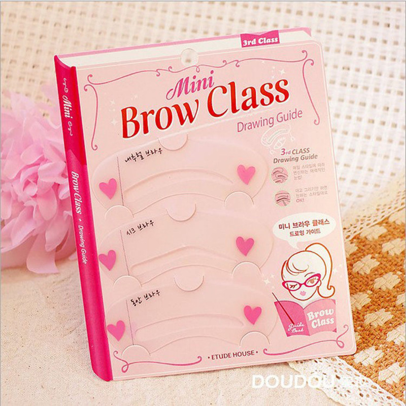 Novice Beginners Simple Thrush Auxiliary Eyebrow Repair Card Natural Eyebrow One Word Eyebrow European Eyebrow Makeup Tool 3 Pieces