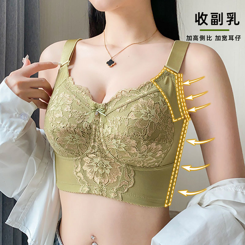 Sujetador moldeador de cobertura total, talla grande, fino, sin aros, con cierre de corchetes de seis filas, copa F, transfronterizo