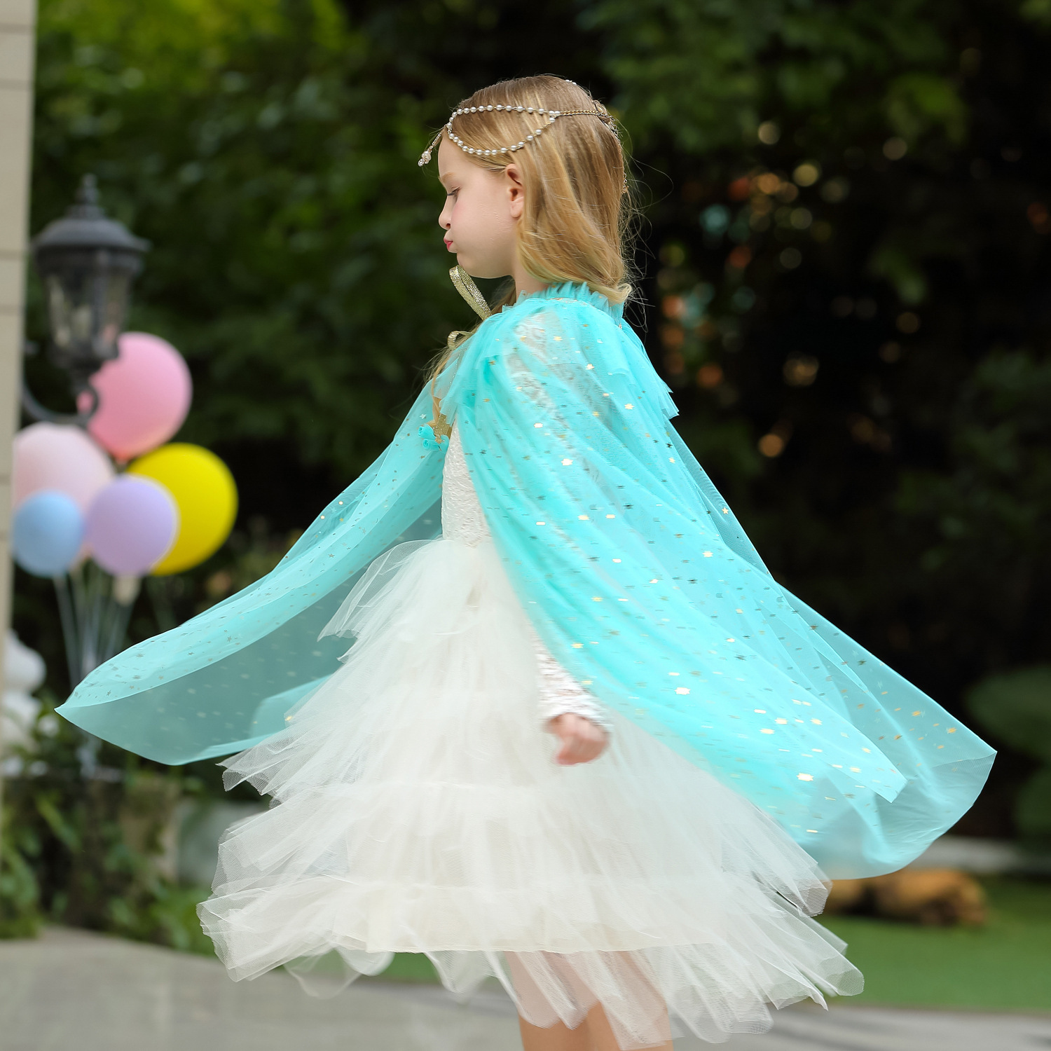 2021 mantón de Navidad capa de ropa para niños niñas Frozen Elsa princesa chal capa exterior