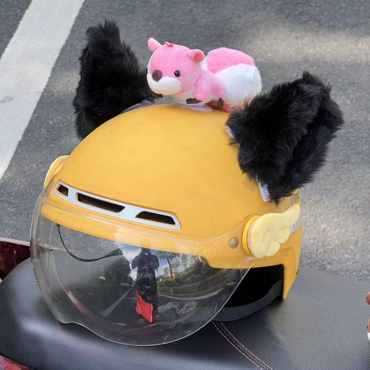 Auto Parts and Accessories – Diàndòngchē Cute Doll - squirrel-pink-without-ears