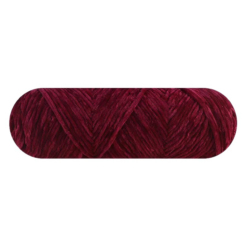 Chenille terciopelo de oro bola de lana de espesor medio de luz multicolor de terciopelo brillante DIY tejido zapatillas crochet al por mayor