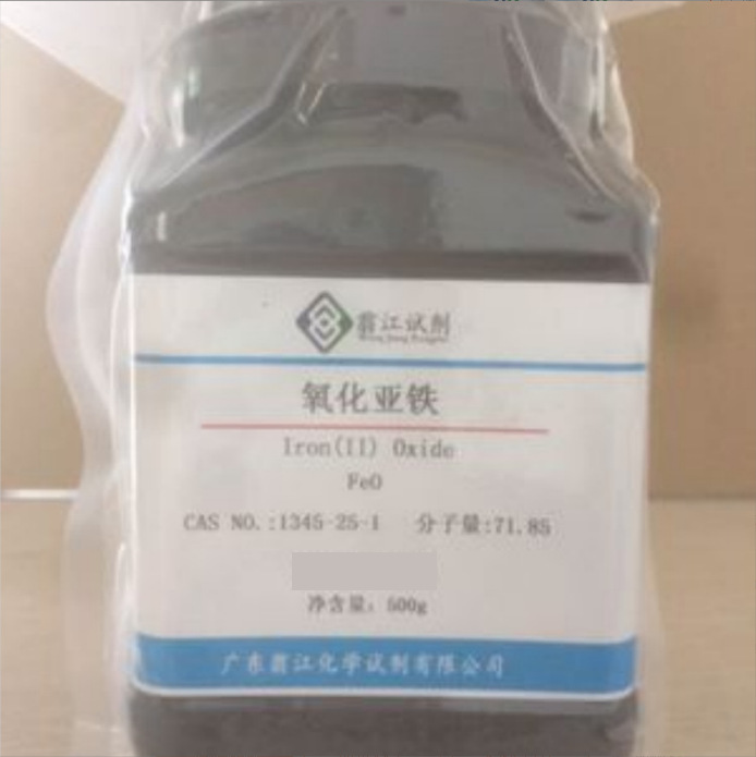 氧化亚铁 1345-25-1  ≥85.0%、99.9% metals basis  100g、500g