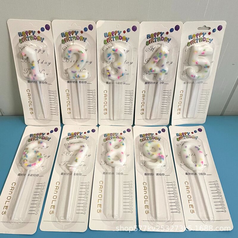 Wholesale Birthday Candles Personalized Creative Cake Baking Party Paraffin Carton Colorful Candy Digital Candles Wholesale Birthday Candles Personalized Creative Cake Baking Party Paraffin Carton Colorful Candy Digital Candles