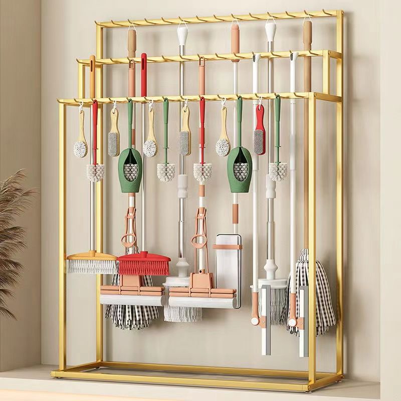 【94%好评率】超市拖把扫把展示架挂拖布货架五金店收纳放扫帚移