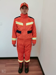 20款抢险救援服 东安 防火服 17款 认证 五件套 桔红 芳纶