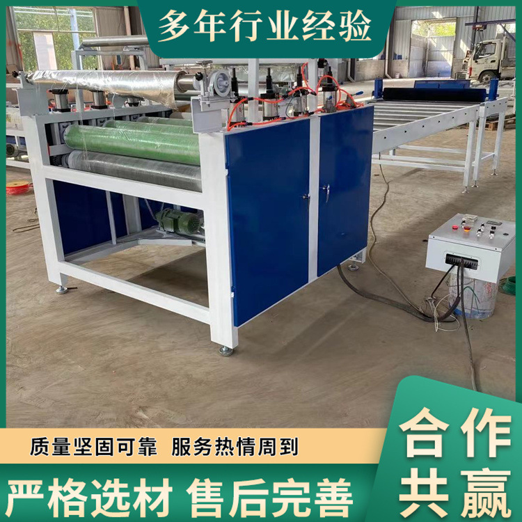 Máquina de rodadura de pegamento de carpintería con superficie cóncava y convexa de placa de puerta unilateral y doble cara recubrimiento automático de pegamento de cabeza de recubrimiento de pegamento de transmisión frontal y trasera