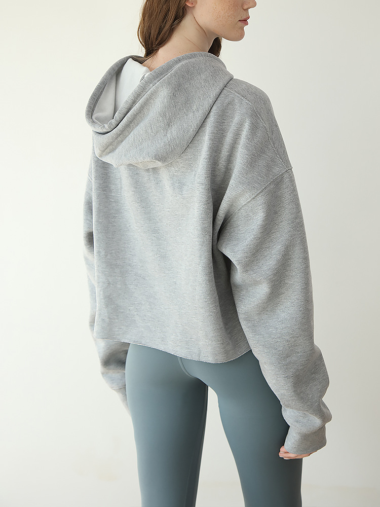 【Liquidación】Sudadera Deportiva para Mujer, Estilo Europeo y Americano, con Capucha y Forro Polar para Otoño/Invierno, Venta en Amazon Internacional image 7