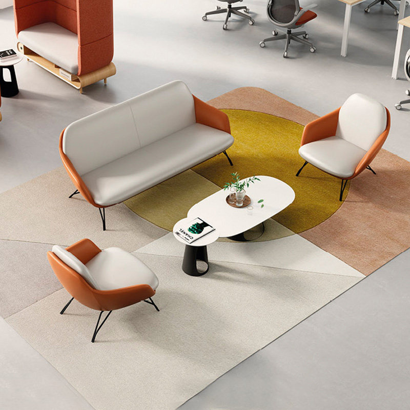 Women's Clothing Store Lounge Area Sofa, Simple Modern Designer Leisure Sofa Chair, Coffee Table Combination for Reception