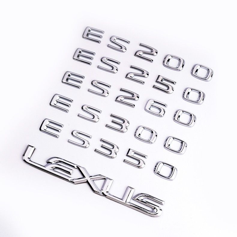 Suitable for Lexus ES260/ES200 car emblem, 300h modified ES260 tail emblem decorative metal letter sticker