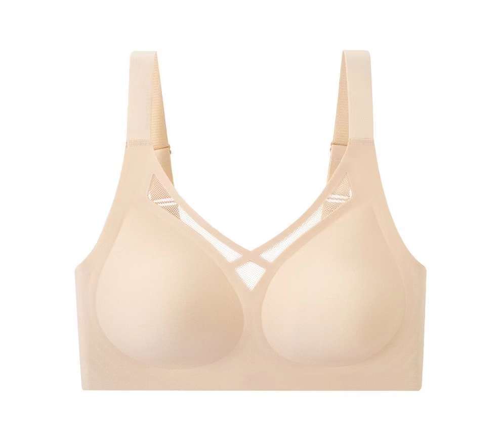 Naadloze push-up bh voor dames met een maatje meer, corrigerend ondergoed voor de zijkant van de borsten, waardoor de borsten kleiner lijken._voghion.com