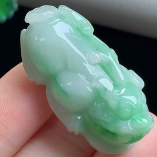 Jadeite A-Grade Pixiu Pendant Flower Piece