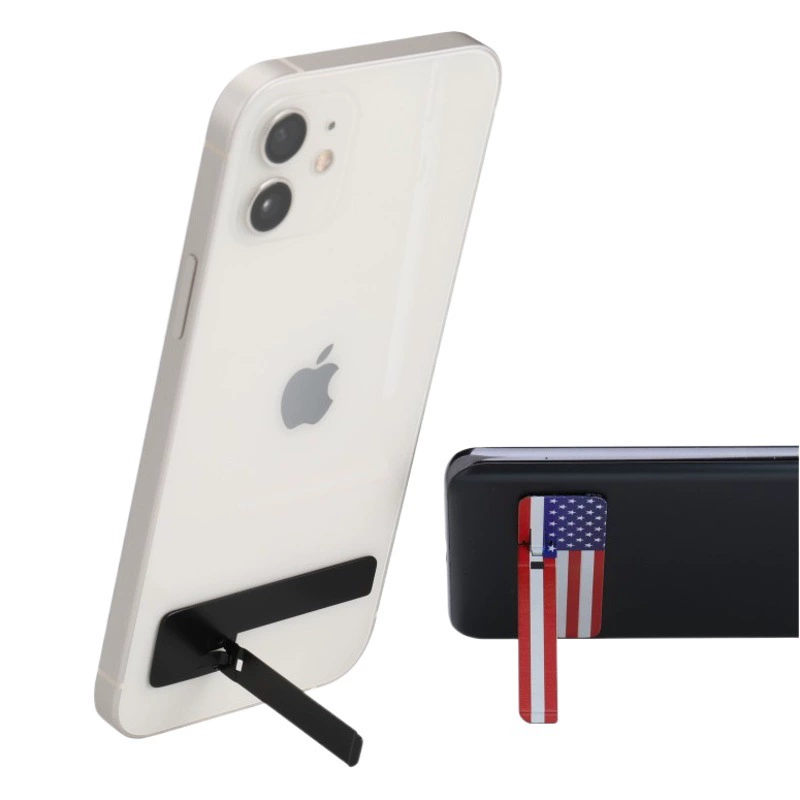 Ультратонкий металлический телефон подставка для наклейки Складная невидимая стойка для наклеивания мини-ленивый рабочий стол