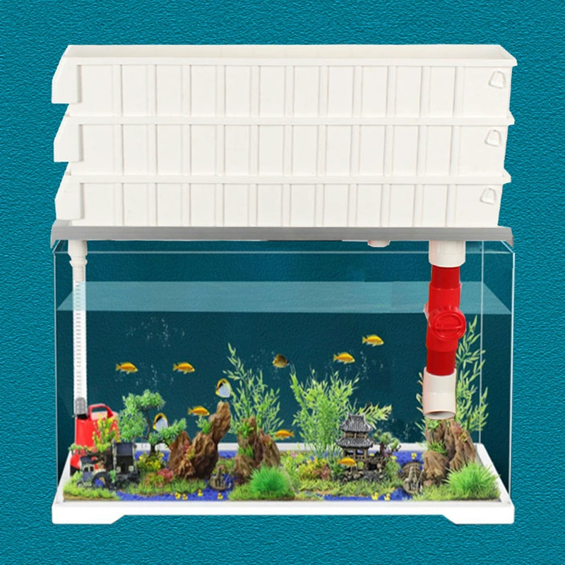 Кронштейн для капельного фильтра в верхней части прямоугольного аквариума, поворотный ящик, фильтр для небольшого аквариума