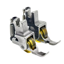 平车单边滚轮压脚全钢上拉链棉衣皮革左右半边P36LN P36N厚料轮子