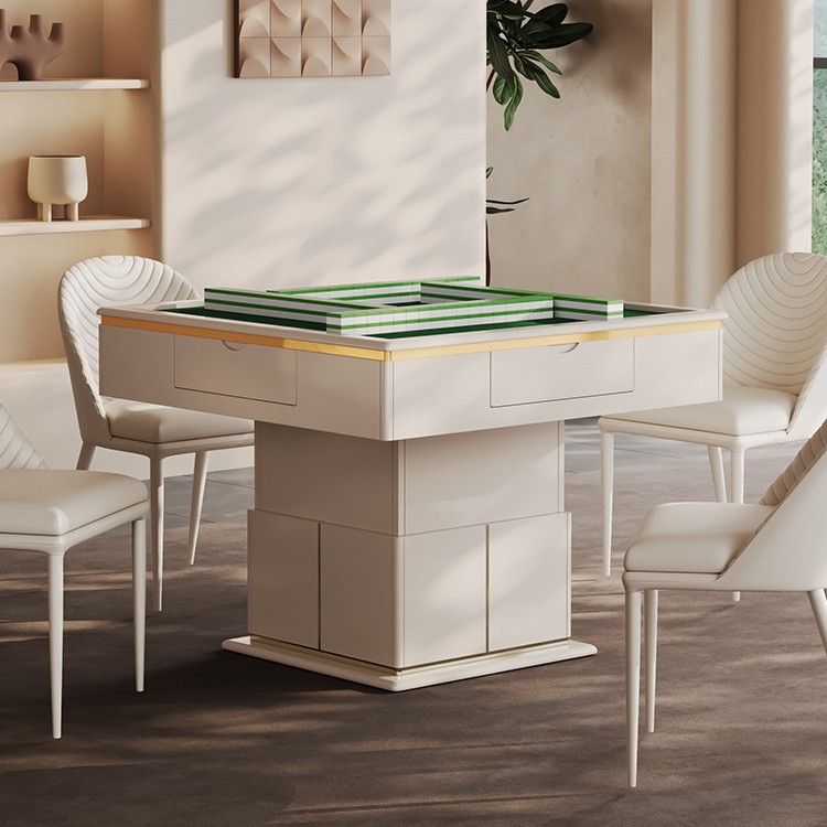 Mesa de mahjong eléctrica de elevación, sala de estar para el hogar, mesa de centro de roca, mesa de comedor automática, mesa de centro, máquina de mahjong, multifunción integrada