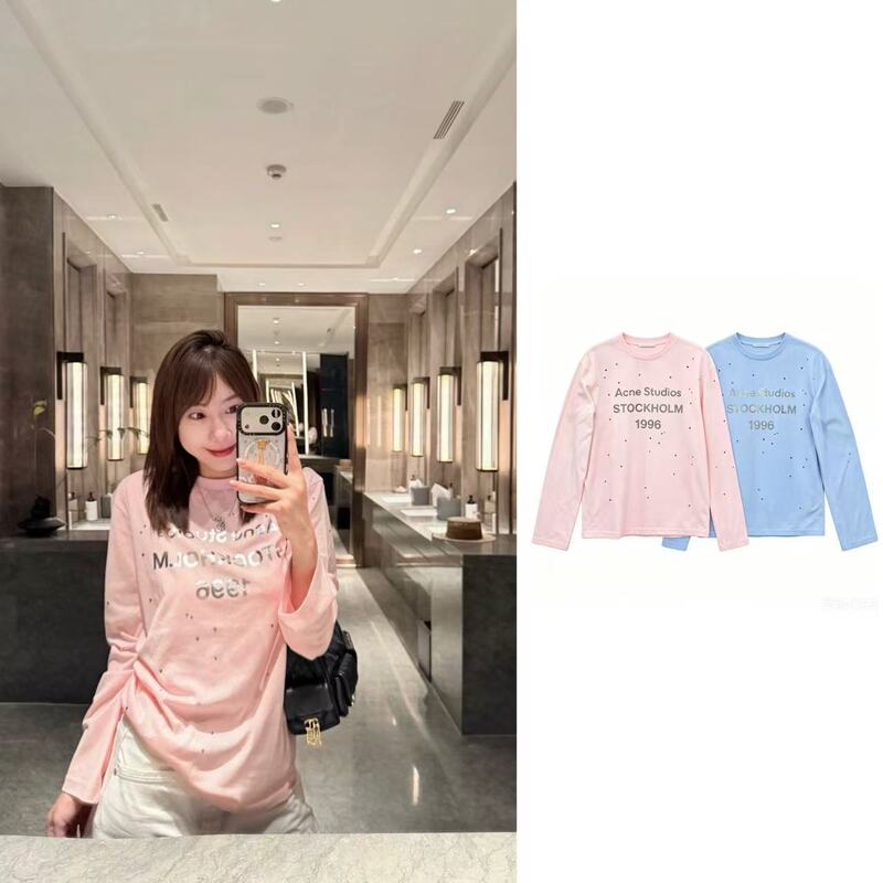 Original Design | Ac America Exclusive 26 New Models of Long-Sleeved T-Shirts with Flash Diamond Heat Transfer in Two Colors Original Design | Ac America Exclusive 26 New Models of Long-Sleeved T-Shirts with Flash Diamond Heat Transfer in Two Colors
