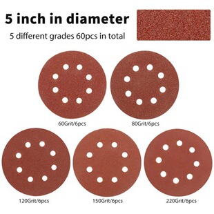 �羳��Ʒ50Ƭ5Ӣ��125mm8��ħ�g�Nɰ��ľ����ճֲ�q����ɰ���M��