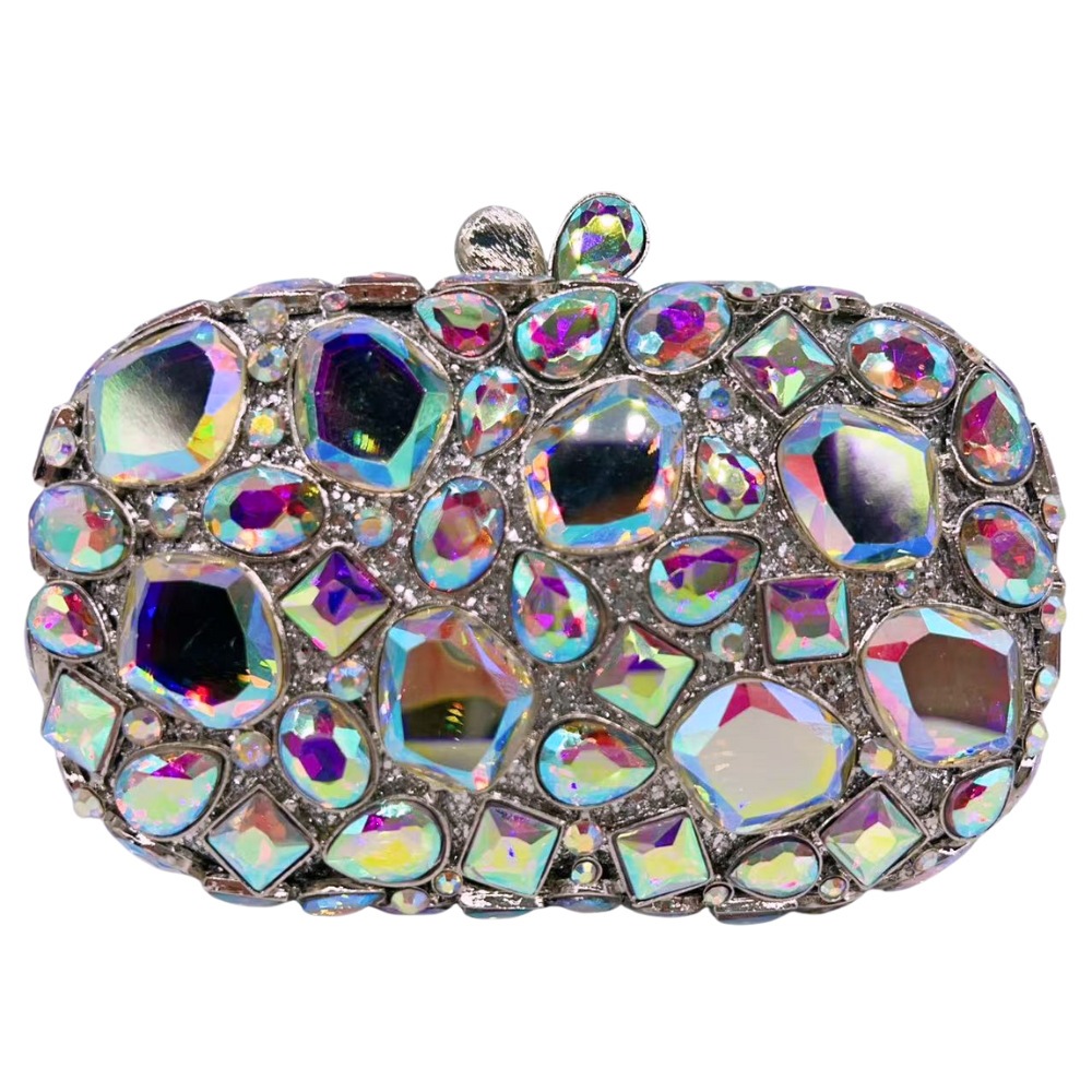 Stone clutch spot vidrio hueco diamante bolsa de cena cadena bolsa de hombro bolsa de cena bolsa de mano de banquete