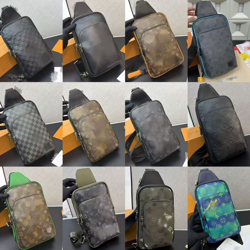 Lujia Laohua new men's chest bag, shoulder bag, crossbody bag, large capacity, fashionable trendy men's bag, wholesale, seamless design