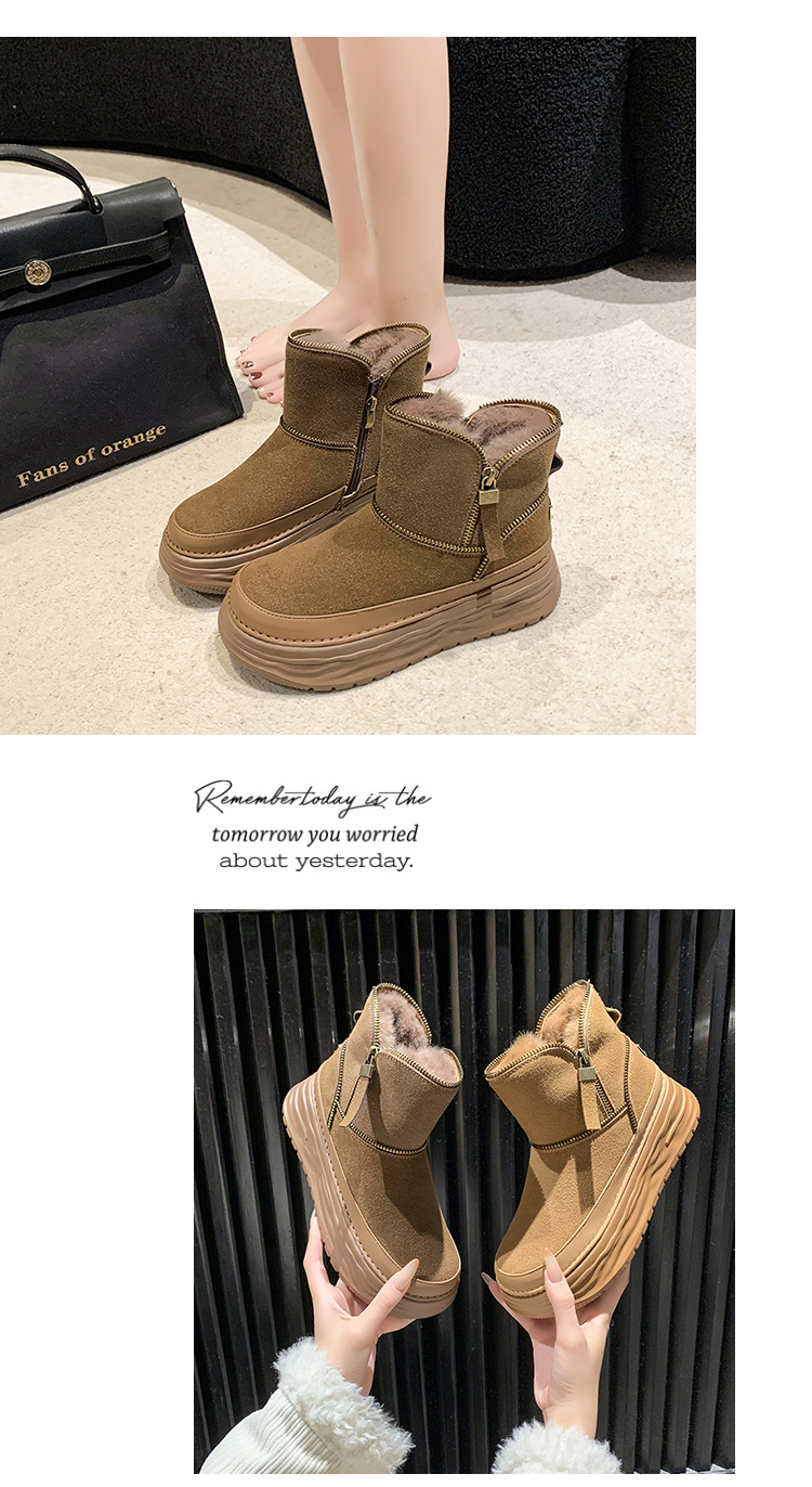 2023 Winter New Thick Bottom Plush and Thick Warmth Northeast Cotton Boots_voghion.com