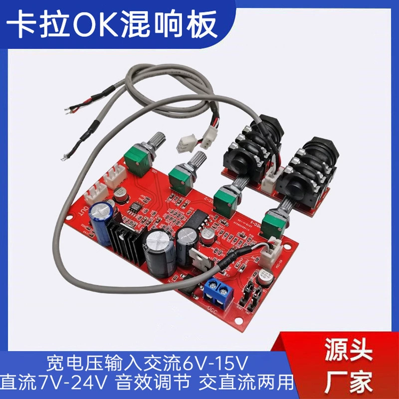 Караоке-доска M65831 микрофонная плата PT2399 микшерный диапазон AD828 Эффект усиления на переднем уровне Super NE5532