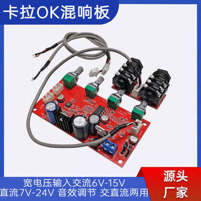 Караокера доска M65831 Микрофонная плата PT2399 Реверберация Z828 Эффект усиления переднего уровня превышает NE5532