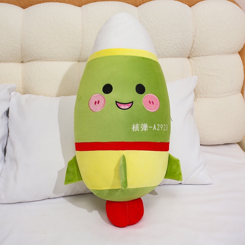 东风导弹5C 公仔玩偶抱枕DF-61迷彩核弹毛绒玩具装饰儿童礼物靠枕|undefined