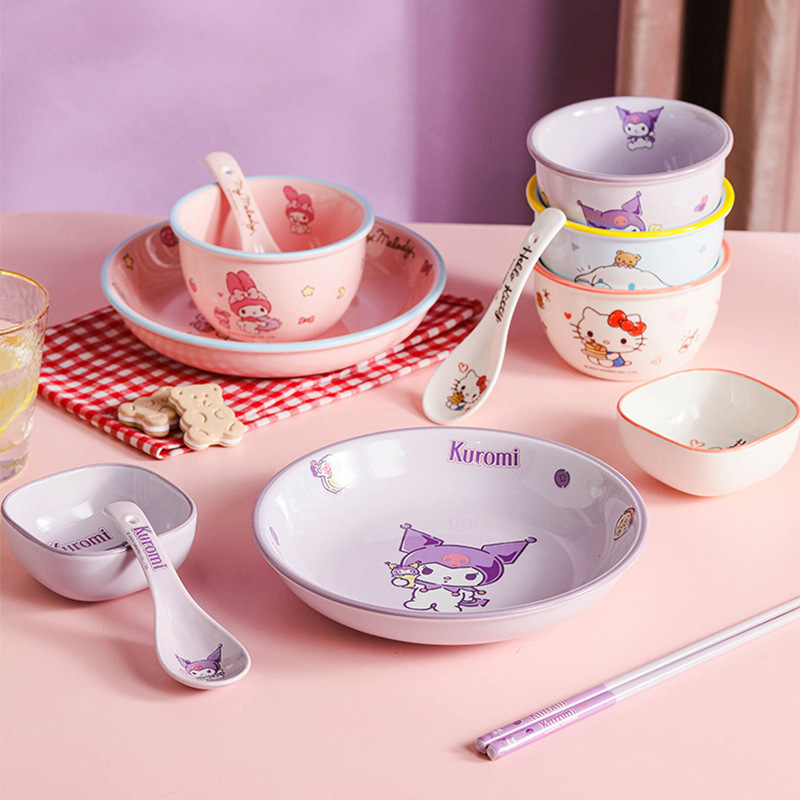 本物のサンリオ ハローキティ 陶器箸 かわいい漫画 一人用 一本箸 ガールハート 高級抗菌・防カビ箸|undefined