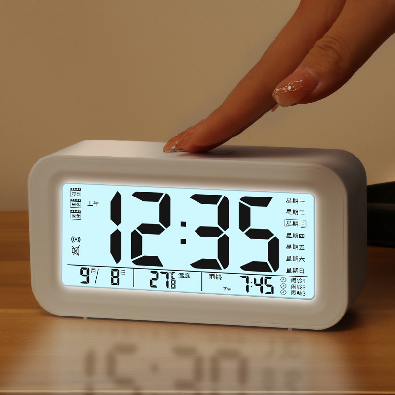 남학생과 여학생을위한 어린이 데스크탑 작은 시계 전자 알람 시계 PENGDE