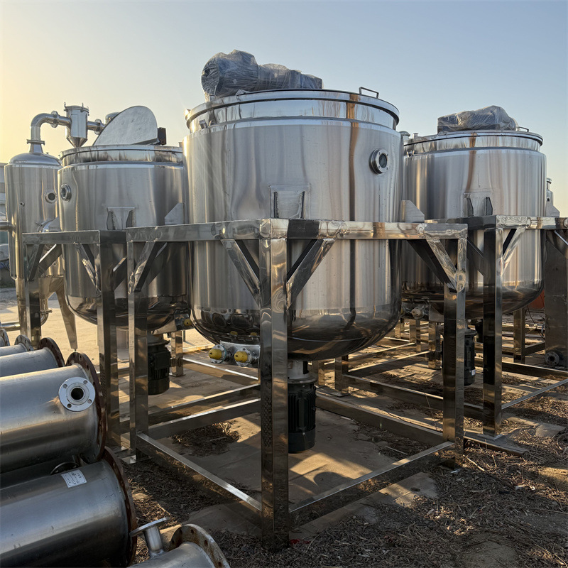 购销二手不锈钢电加热乳化罐 不锈钢调配罐 高剪切机组乳化机