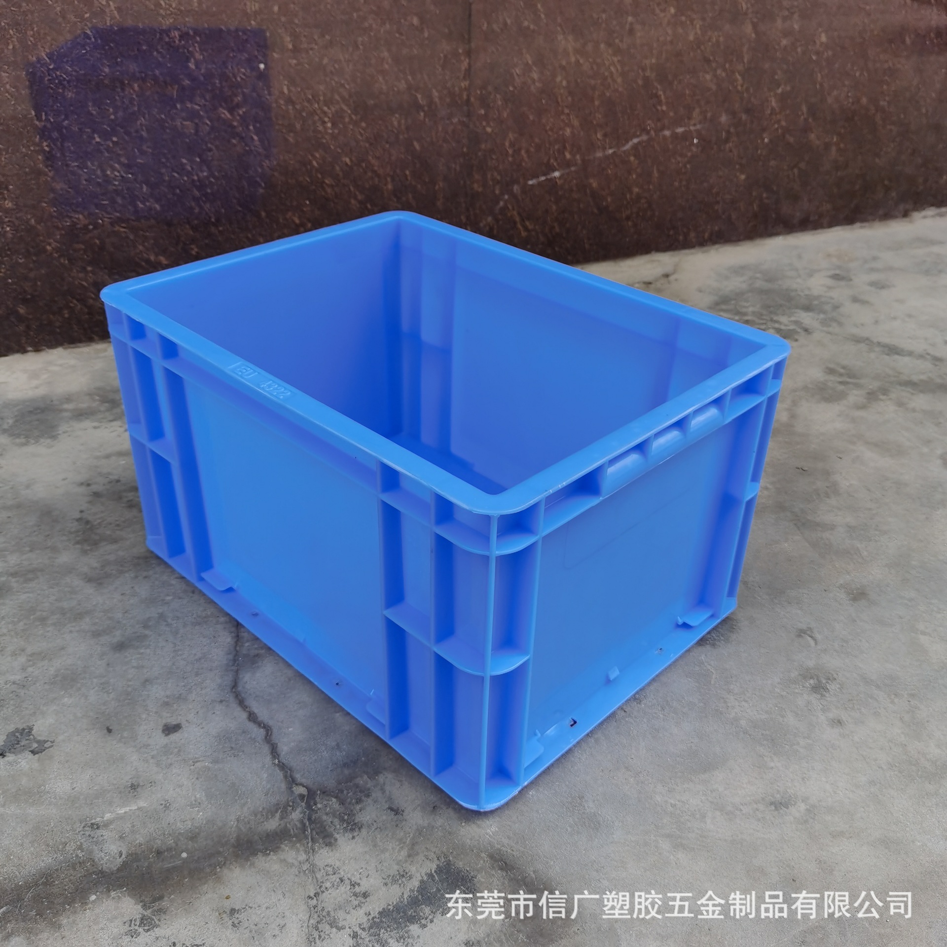 灰色欧标EU箱物流熟胶箱400*300*175mmL五金工具箱汽配箱周转胶框