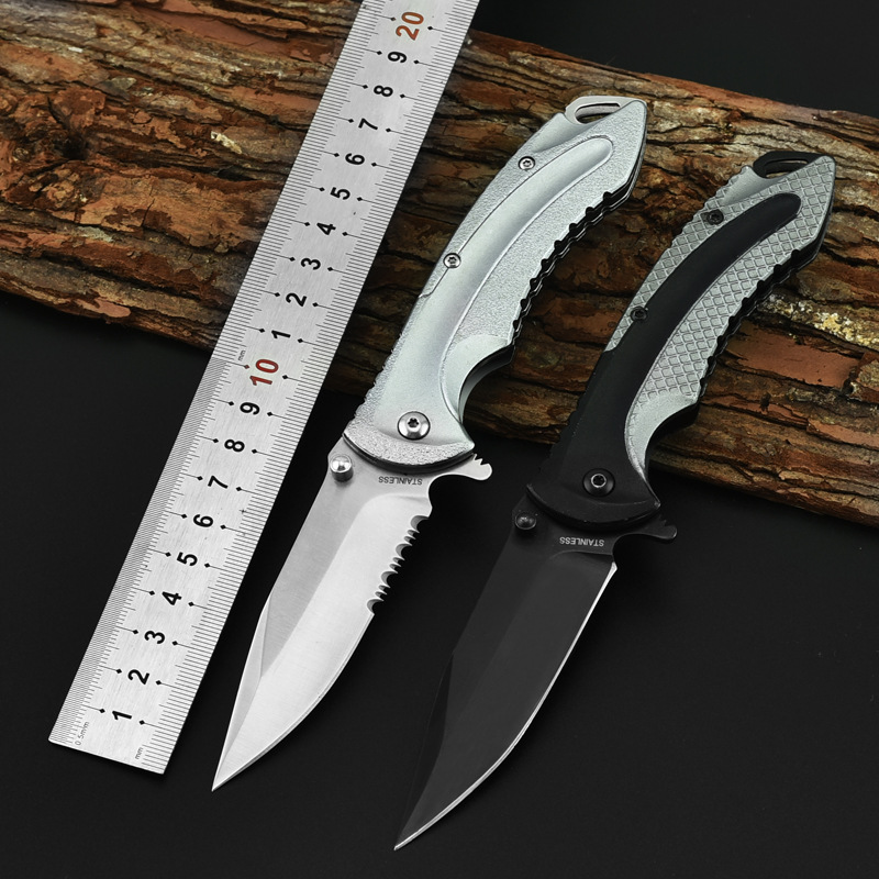 批发销售 不锈钢户外折刀露营防身求救多功能小刀野莒生存折叠刀