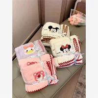 Коралловое бархатное полотенце с крючком, милое детское банное полотенце с рисунком, банное полотенце для взрослых, мягкое впитывающее полотенце