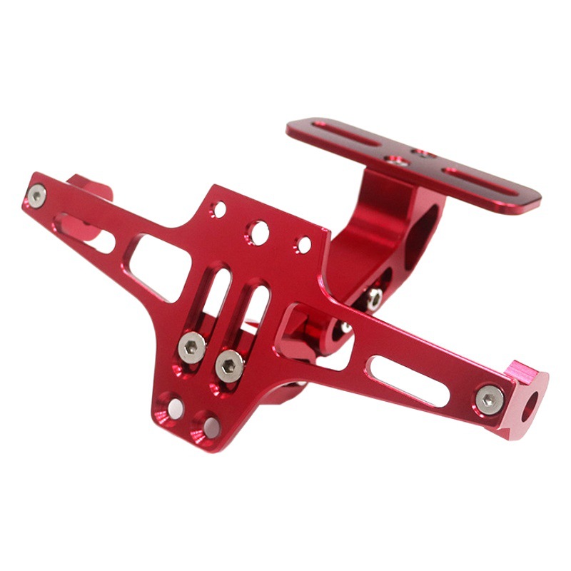 Modificación de motocicleta con marco de placa de matrícula trasera ligera Marco de placa de matrícula ajustable MSX Soporte de aleación de aluminio CNC Marco de soporte de placa de matrícula