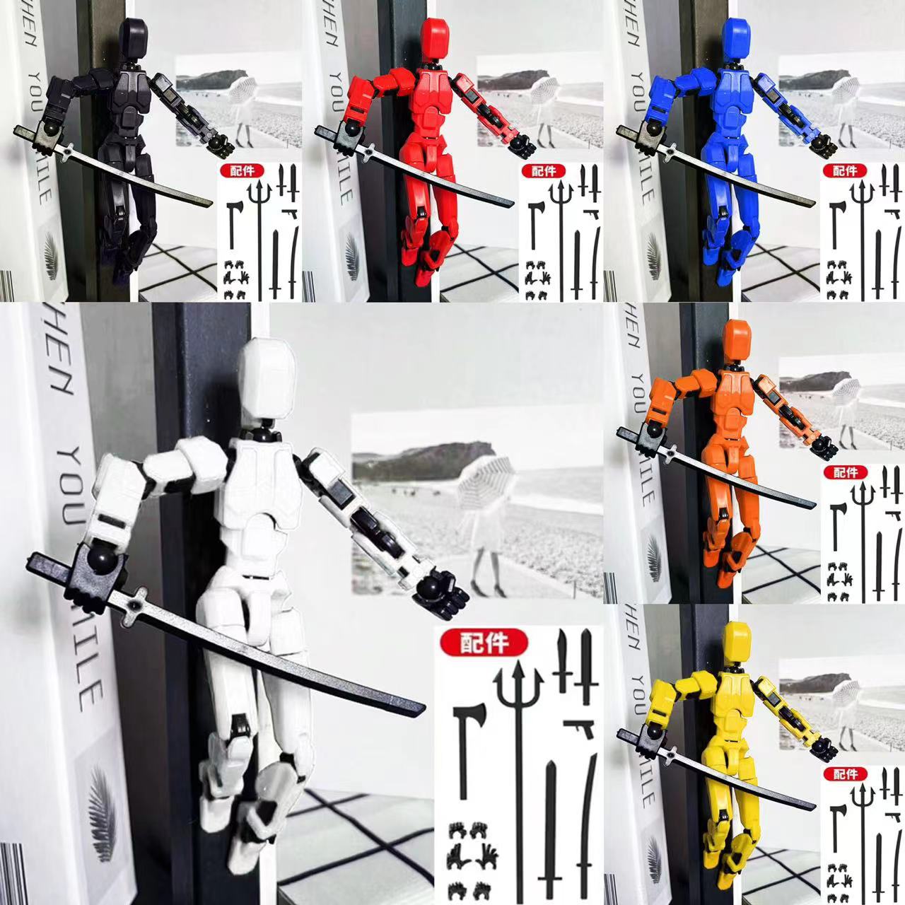 Antigravedad completa articulación muñeca móvil figura Lucky 13 tercera generación Dummy muñeco juguete DIY venta al por mayor transfronteriza