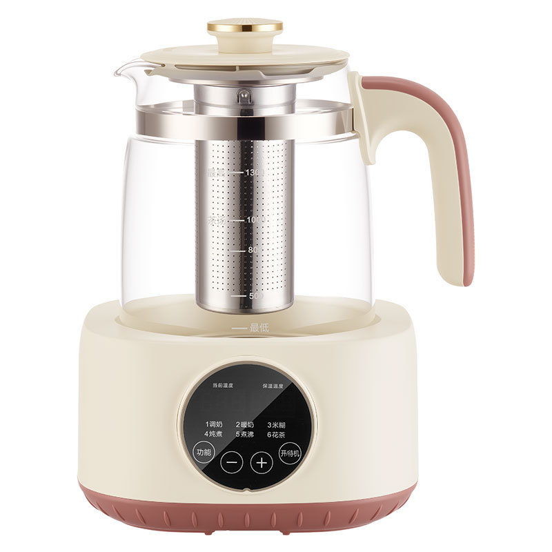 奥克斯家用多功能养生壶调奶器恒温壶保温煮茶器玻璃电烧水壶温奶|undefined